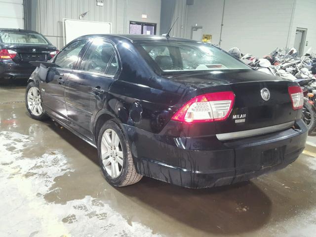 3MEHM08Z28R614889 - 2008 MERCURY MILAN PREM BLACK photo 3