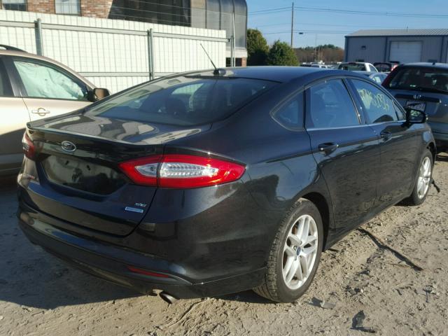 3FA6P0HR7DR187094 - 2013 FORD FUSION SE BLACK photo 4