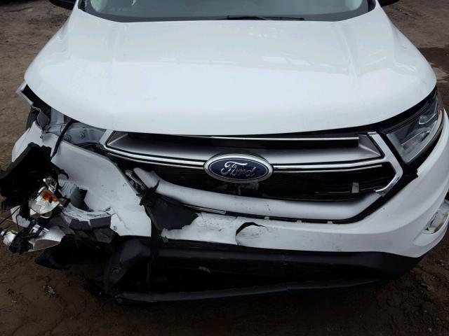 2FMTK4G80FBC14869 - 2015 FORD EDGE SE WHITE photo 7