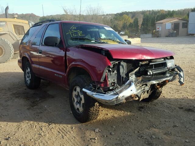 1GNCT18WX1K169572 - 2001 CHEVROLET BLAZER RED photo 1