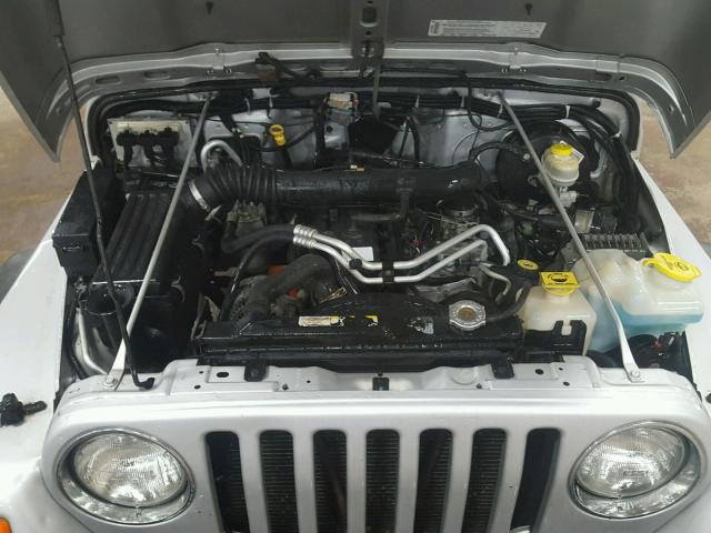 1J4FA39S54P721936 - 2004 JEEP WRANGLER X SILVER photo 7