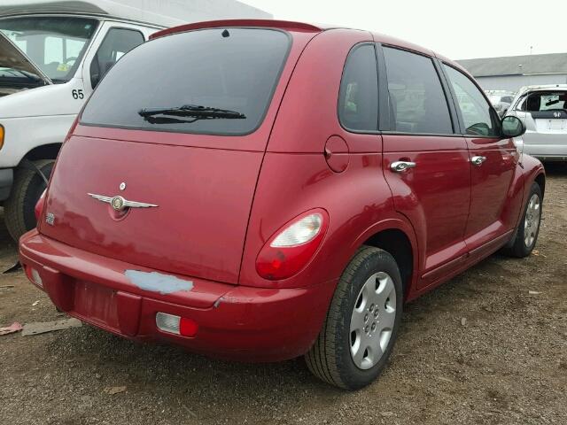 3A4FY58B96T215243 - 2006 CHRYSLER PT CRUISER RED photo 4