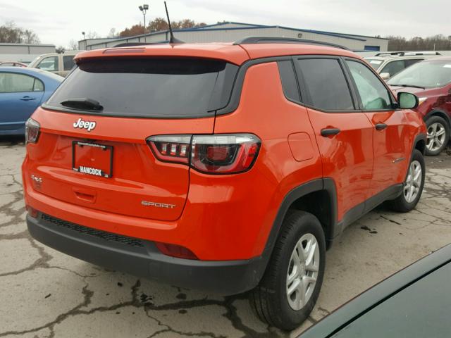 3C4NJDAB6HT642327 - 2017 JEEP COMPASS SP ORANGE photo 4