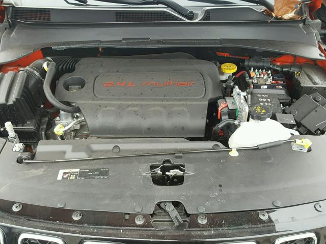 3C4NJDAB6HT642327 - 2017 JEEP COMPASS SP ORANGE photo 7