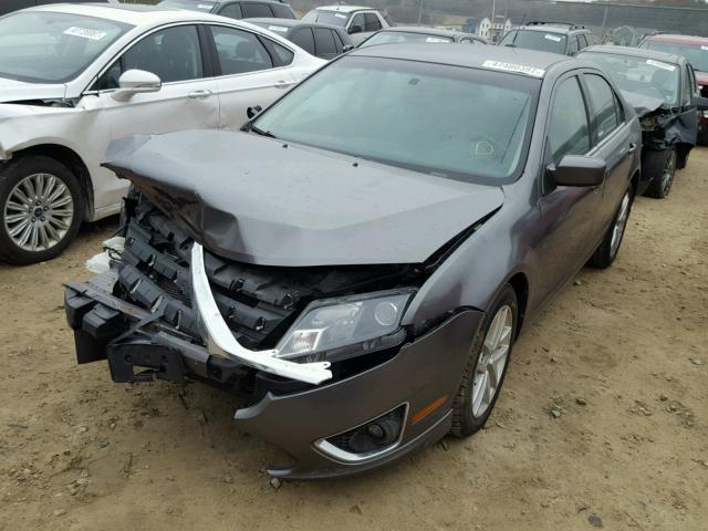 3FAHP0JA0CR126035 - 2012 FORD FUSION SEL GRAY photo 2