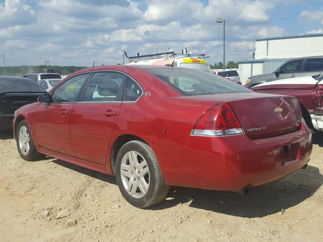 2G1WB5E38E1141231 - 2014 CHEVROLET IMPALA LIM RED photo 3