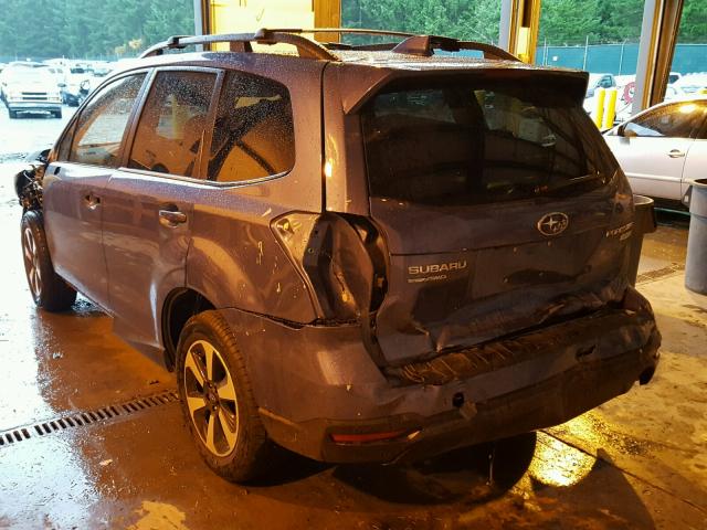 JF2SJARC0HH525583 - 2017 SUBARU FORESTER 2 BLUE photo 3