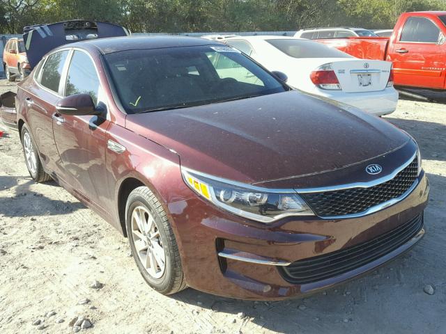 5XXGT4L35GG113910 - 2016 KIA OPTIMA LX BURGUNDY photo 1