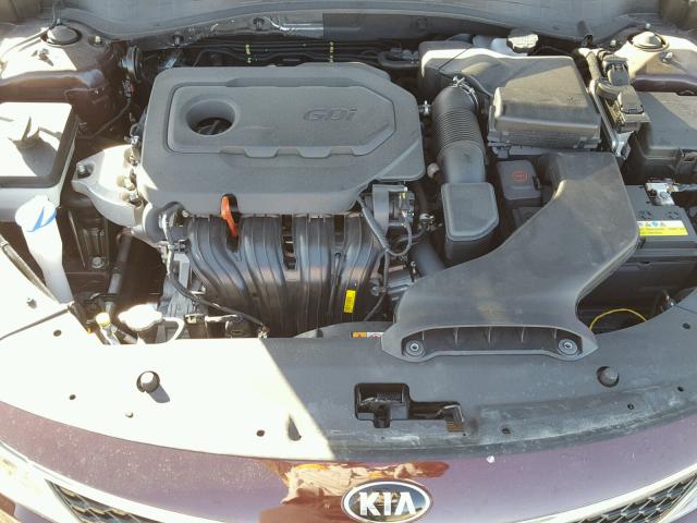 5XXGT4L35GG113910 - 2016 KIA OPTIMA LX BURGUNDY photo 7