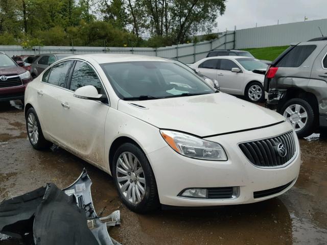 2G4GS5EV6C9123480 - 2012 BUICK REGAL PREM WHITE photo 1