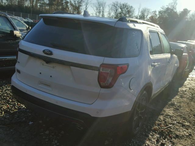1FM5K7D82HGC76283 - 2017 FORD EXPLORER X WHITE photo 4