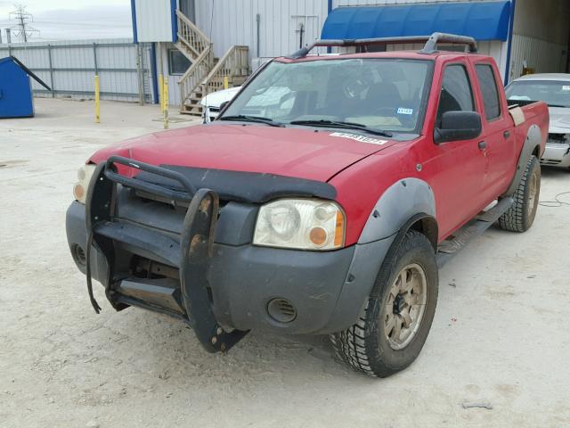 1N6ED29Y82C316470 - 2002 NISSAN FRONTIER C RED photo 2