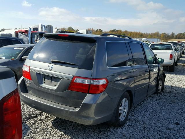 5FNRL38737B080035 - 2007 HONDA ODYSSEY EX CHARCOAL photo 4