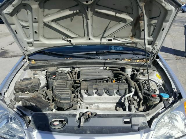 1HGES26822L060471 - 2002 HONDA CIVIC EX SILVER photo 7