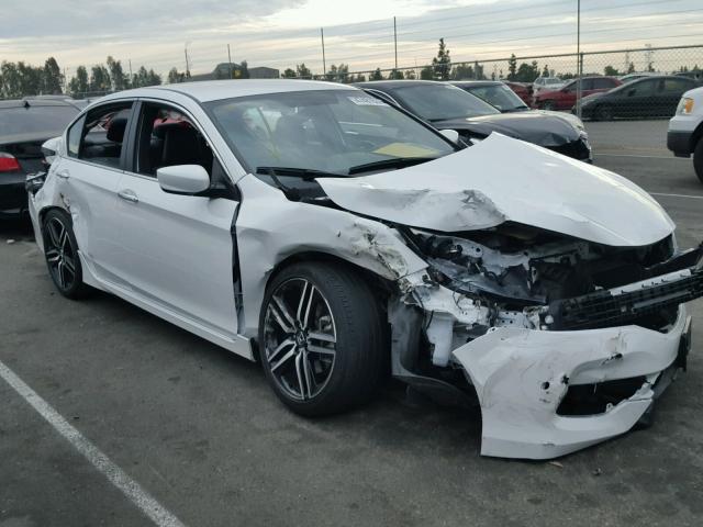 1HGCR2F5XGA211214 - 2016 HONDA ACCORD SPO WHITE photo 1