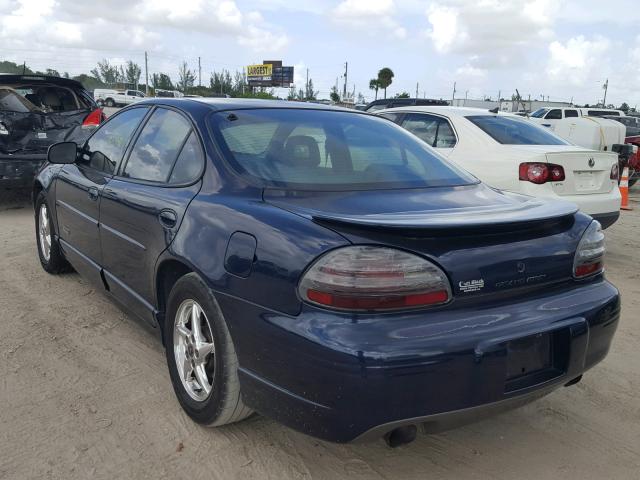1G2WR52122F211787 - 2002 PONTIAC GRAND PRIX BLUE photo 3
