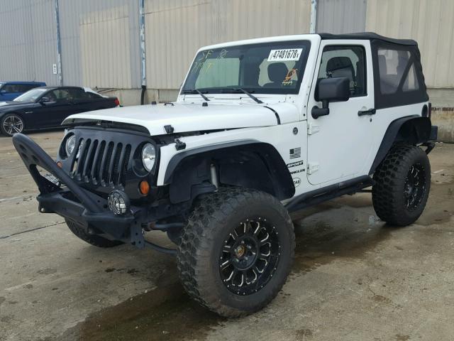 1C4AJWAG4CL205002 - 2012 JEEP WRANGLER S WHITE photo 2