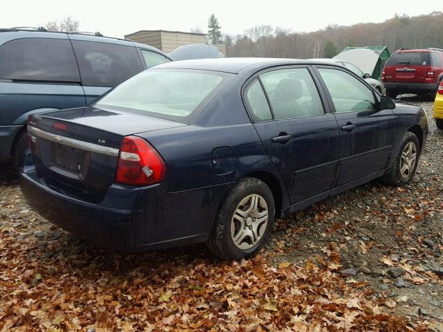 1G1ZS57FX7F300556 - 2007 CHEVROLET MALIBU LS BLUE photo 4