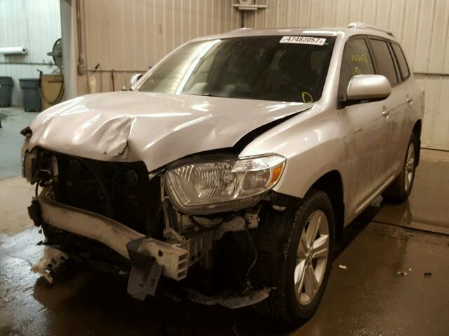 5TDDK3EH2AS001192 - 2010 TOYOTA HIGHLANDER SILVER photo 2