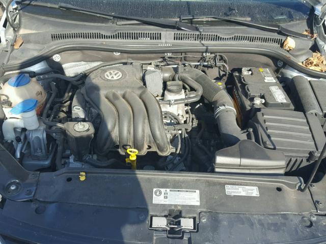 3VW2K7AJ6EM303076 - 2014 VOLKSWAGEN JETTA BASE SILVER photo 7