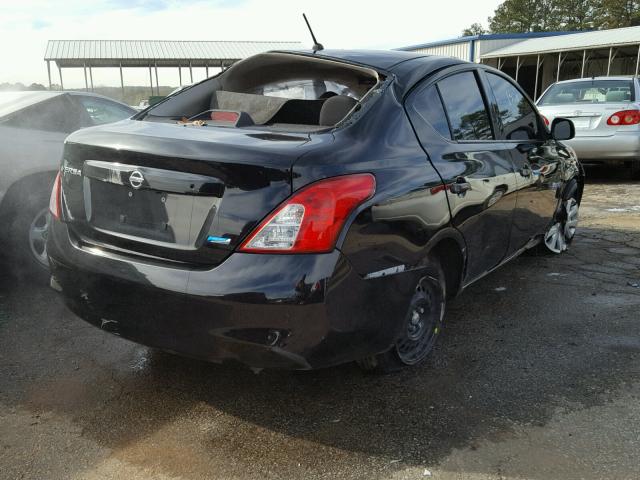 3N1CN7AP3EL839575 - 2014 NISSAN VERSA BLACK photo 4