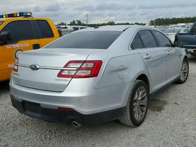 1FAHP2F81FG108656 - 2015 FORD TAURUS LIM SILVER photo 4