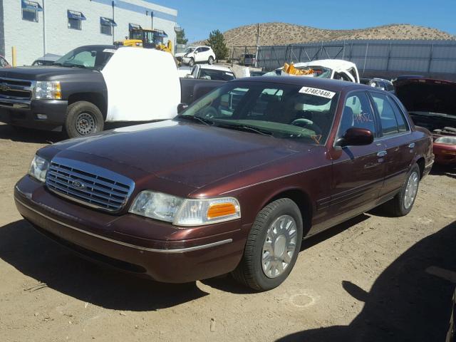 2FAFP73W73X136782 - 2003 FORD CROWN VICT BURGUNDY photo 2