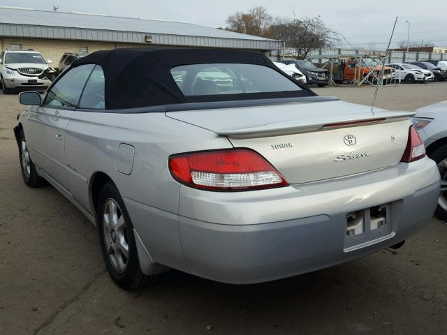 2T1FF22P61C461337 - 2001 TOYOTA CAMRY SOLA SILVER photo 3