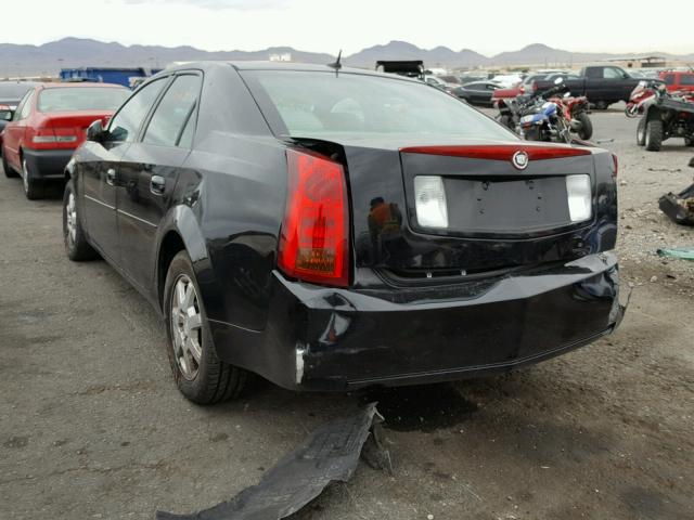 1G6DM57T960140675 - 2006 CADILLAC CTS BLACK photo 3