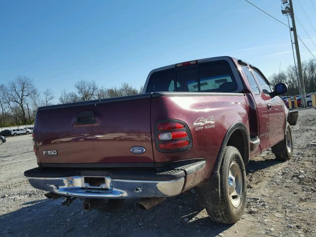 1FTEX08L2VKD35255 - 1997 FORD F150 RED photo 4