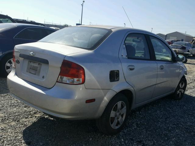 KL1TD56696B527694 - 2006 CHEVROLET AVEO BASE SILVER photo 4