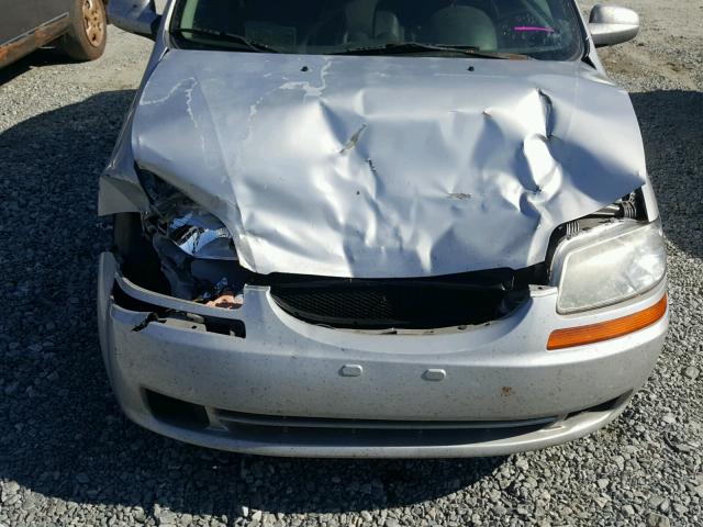 KL1TD56696B527694 - 2006 CHEVROLET AVEO BASE SILVER photo 7