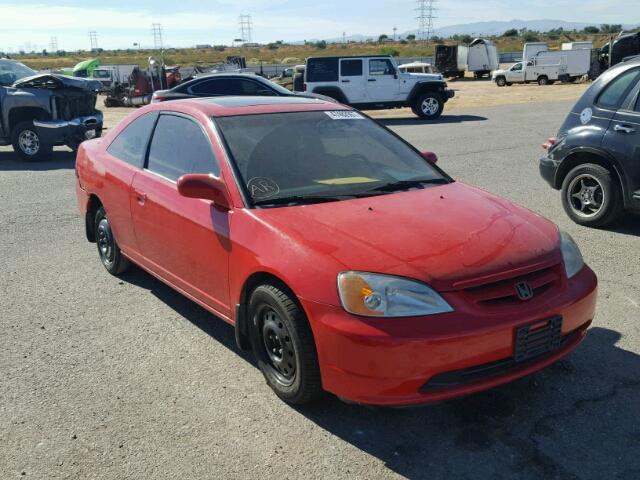 1HGEM210X2L102543 - 2002 HONDA CIVIC EX RED photo 1