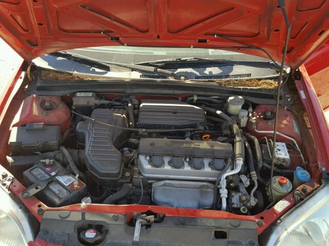 1HGEM210X2L102543 - 2002 HONDA CIVIC EX RED photo 7