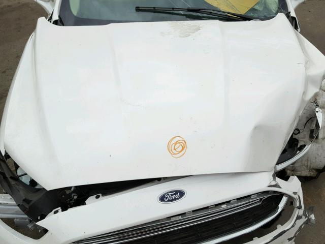 3FA6P0LU3ER306899 - 2014 FORD FUSION SE WHITE photo 7