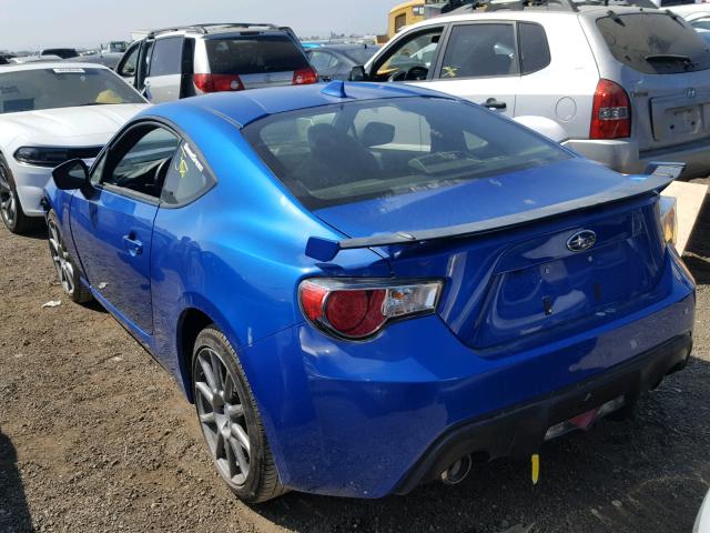 JF1ZCAC11H9604694 - 2017 SUBARU BRZ 2.0 LI BLUE photo 3