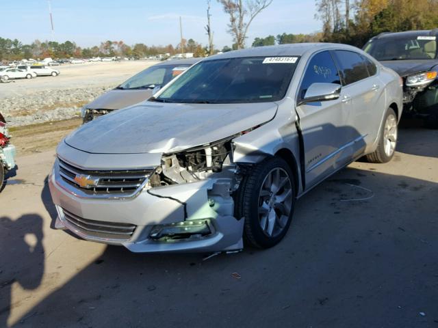 1G1165S35FU122225 - 2015 CHEVROLET IMPALA LTZ SILVER photo 2