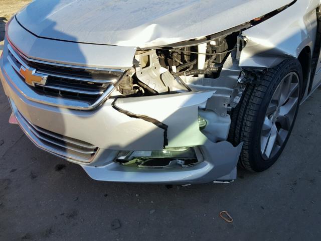 1G1165S35FU122225 - 2015 CHEVROLET IMPALA LTZ SILVER photo 9