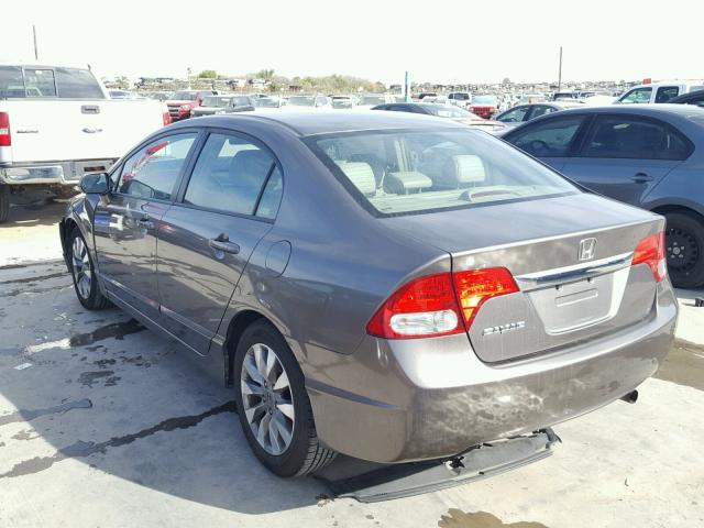 1HGFA16999L028735 - 2009 HONDA CIVIC EXL CHARCOAL photo 3