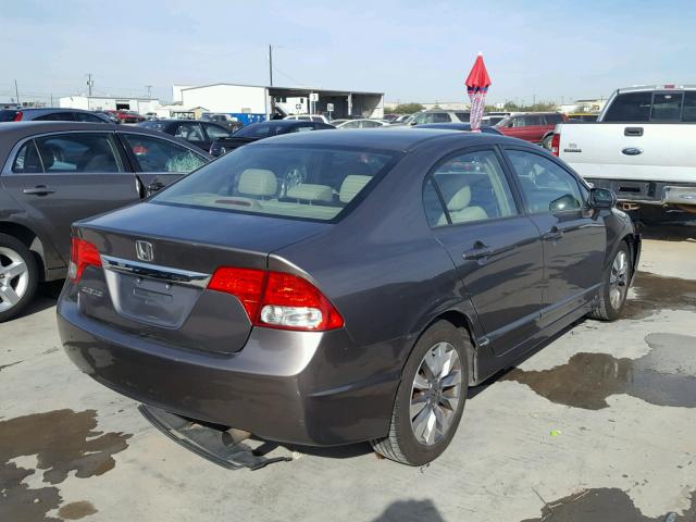 1HGFA16999L028735 - 2009 HONDA CIVIC EXL CHARCOAL photo 4