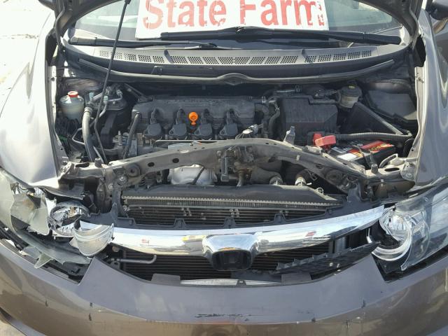 1HGFA16999L028735 - 2009 HONDA CIVIC EXL CHARCOAL photo 7