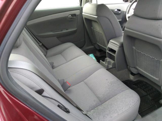 1G1ZH57B68F239526 - 2008 CHEVROLET MALIBU 1LT BURGUNDY photo 6