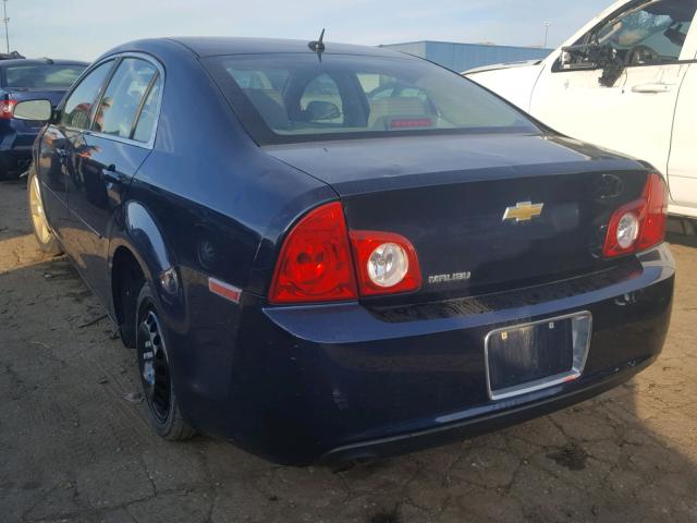 1G1ZB5EB0AF228743 - 2010 CHEVROLET MALIBU LS Mavi foto 3