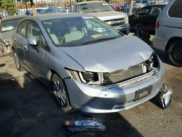 19XFB2F52CE383406 - 2012 HONDA CIVIC LX SILVER photo 1