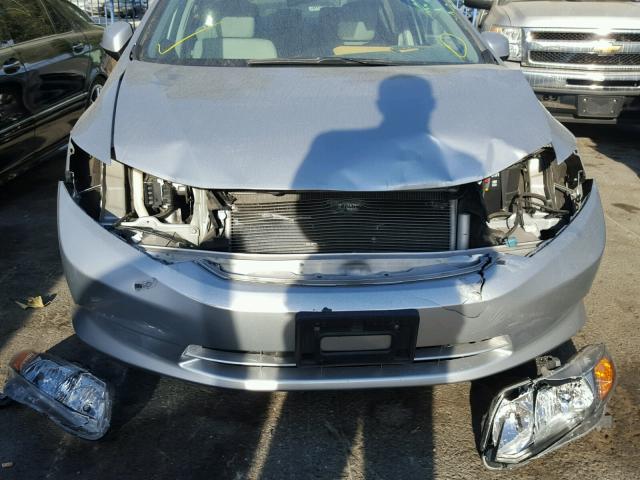 19XFB2F52CE383406 - 2012 HONDA CIVIC LX SILVER photo 9