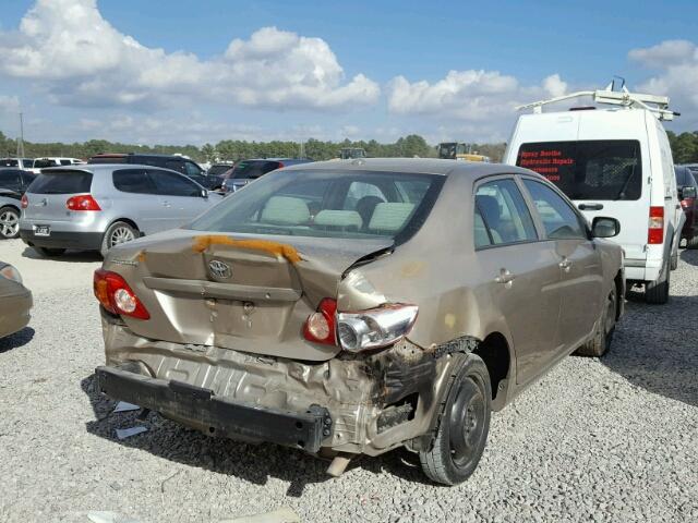 1NXBU40E39Z122871 - 2009 TOYOTA COROLLA BA GOLD photo 4