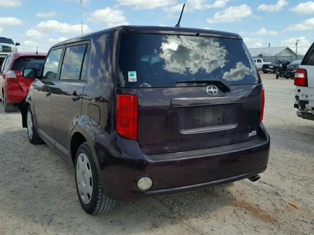 JTLKE50E891067766 - 2009 TOYOTA SCION XB Марун фото 3