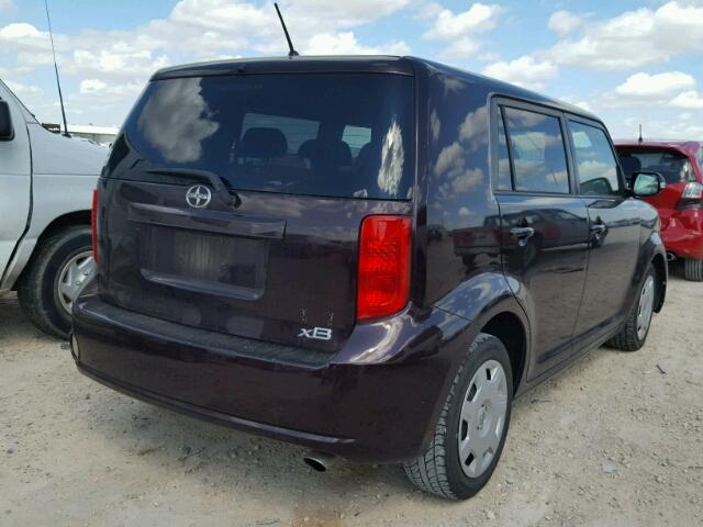 JTLKE50E891067766 - 2009 TOYOTA SCION XB Марун фото 4