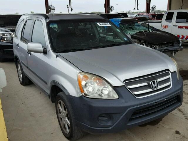 JHLRD78865C049694 - 2005 HONDA CR-V EX SILVER photo 1