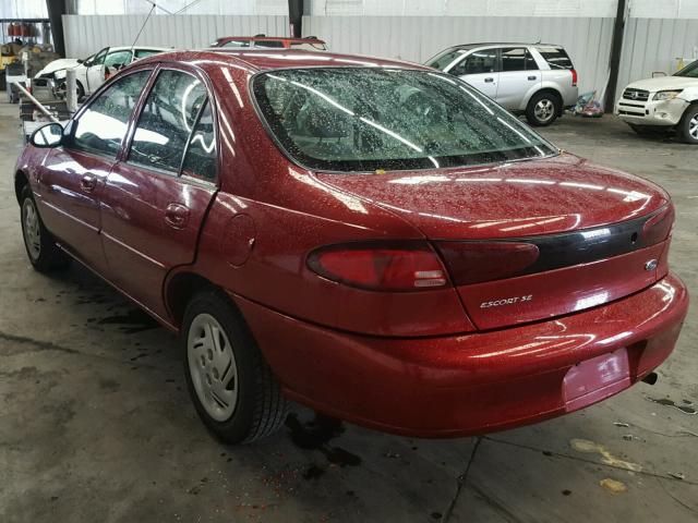 3FAFP13P8YR226275 - 2000 FORD ESCORT RED photo 3